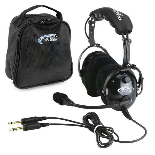 Rugged Air RA900 General Aviation Instructor Pilot Headset with PTT Headsets by Rugged Air | Downunder Pilot Shop