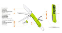 Ruike LD43 Multi Function Rescue Knife - Green Knives by Ruike | Downunder Pilot Shop