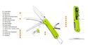 Ruike LD43 Multi Function Rescue Knife - Green Knives by Ruike | Downunder Pilot Shop