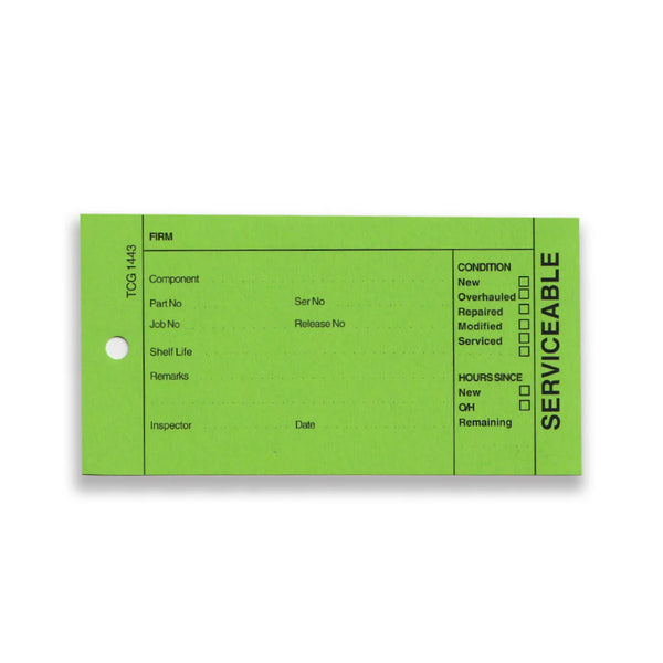 Serviceable Labels CAA 1443