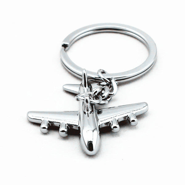 Silver Commercial Plane Keychain Jewellery by Signature Aviation Jewellery | Downunder Pilot Shop