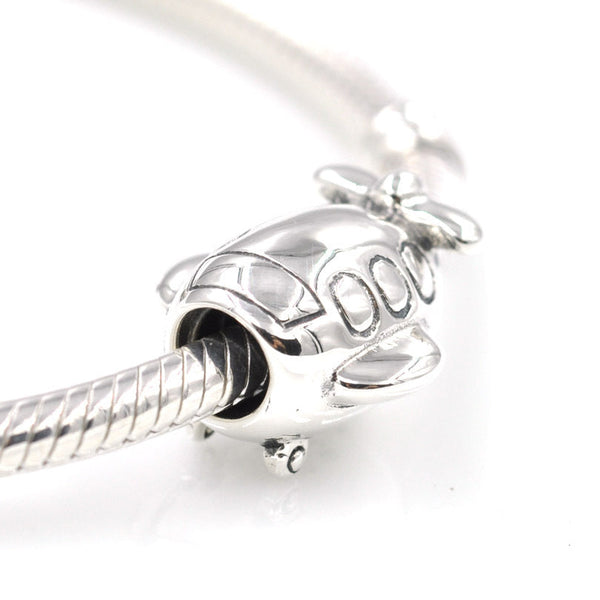 Silver Plane Charm for Pandora Bracelet-Signature Aviation Jewellery-Downunder Pilot Shop