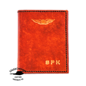 Sparrowhawk NZ Pilot's Licence & Medical Certificate Wallet British Tan with Black Stitiching Licence Covers by Sparrowhawk | Downunder Pilot Shop
