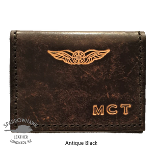 Sparrowhawk Pilot Cross Card Wallet Antique Black Wallets & Licence Holders by Sparrowhawk | Downunder Pilot Shop