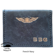 Sparrowhawk Pilot Cross Card Wallet French Navy Wallets & Licence Holders by Sparrowhawk | Downunder Pilot Shop