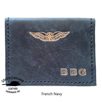 Sparrowhawk Pilot Cross Card Wallet French Navy Wallets & Licence Holders by Sparrowhawk | Downunder Pilot Shop