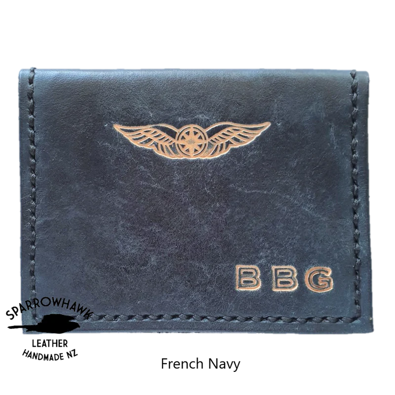 Sparrowhawk Pilot Cross Card Wallet French Navy Wallets & Licence Holders by Sparrowhawk | Downunder Pilot Shop