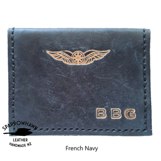 Sparrowhawk Pilot Cross Card Wallet French Navy Wallets & Licence Holders by Sparrowhawk | Downunder Pilot Shop