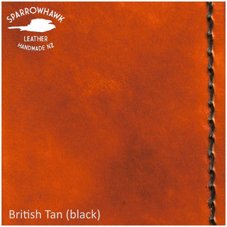 Sparrowhawk Pilot Leather Mouse Pad with Wings - Black Suede Back British Tan Mousepads by Sparrowhawk | Downunder Pilot Shop