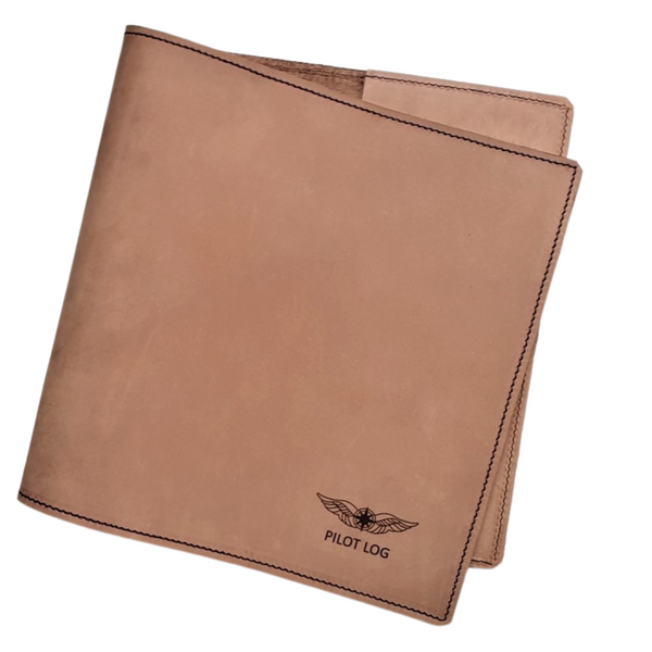 Sparrowhawk Pilots Nubuck Leather Logbook Cover Log Book Covers by Sparrowhawk | Downunder Pilot Shop