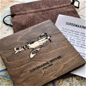 Sparrowhawk Spitfire Wall Plaque - Ash Plywood, Handmade in NZ by Sparrowhawk | Downunder Pilot Shop