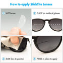 StickTite Instant Reading Lenses - Bifocals - Medium Sunglasses by StickTite | Downunder Pilot Shop