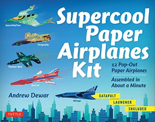 Supercool Paper Airplanes Kit Toys That Fly by Bateman Books | Downunder Pilot Shop