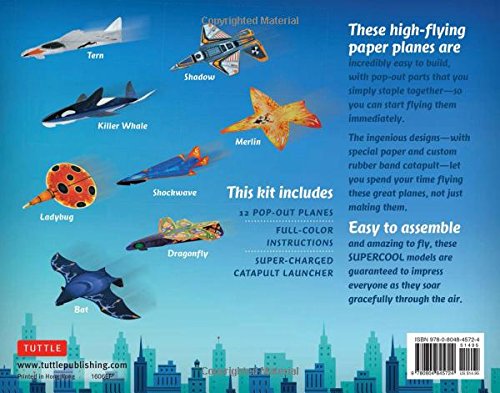 Supercool Paper Airplanes Kit Toys That Fly by Bateman Books | Downunder Pilot Shop