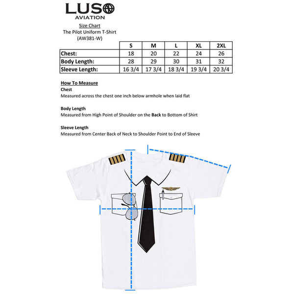 The Pilot Uniform T-Shirt-Luso Aviation-Downunder Pilot Shop