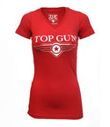 TOP GUN Women's Logo T-Shirt - Red L T-Shirts by TOP GUN | Downunder Pilot Shop