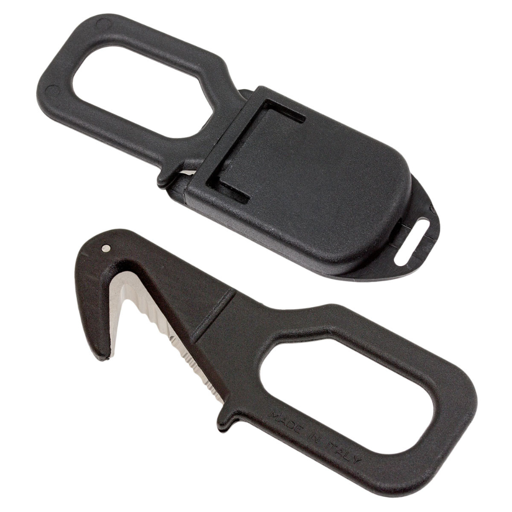 Whitby Rescue Knife - Rope and Belt Cutter (Black)