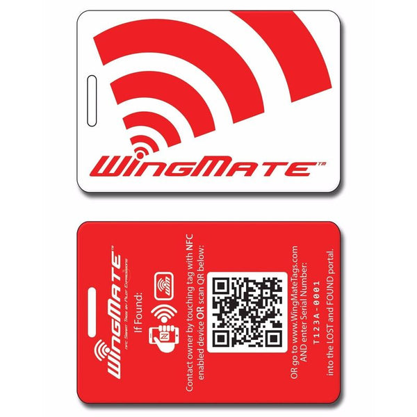 WingMate Traveler Smart Luggage Tag - Red Luggage Tags by WingMate | Downunder Pilot Shop